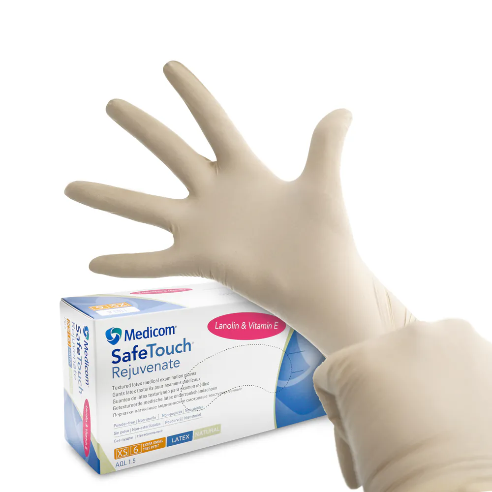 Finecare Latex Gloves 100枚入り×10個セット Finecare Latex Gloves 100枚入り×10個セット