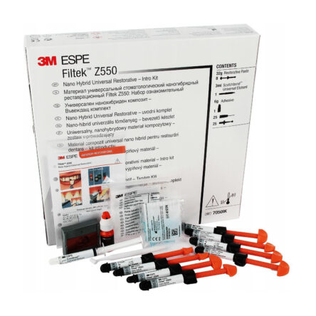 Solventum (3M ESPE) Filtek Z550 nanohybrydowy kompozyt światłoutwardzalny zestaw startowy 8x4g