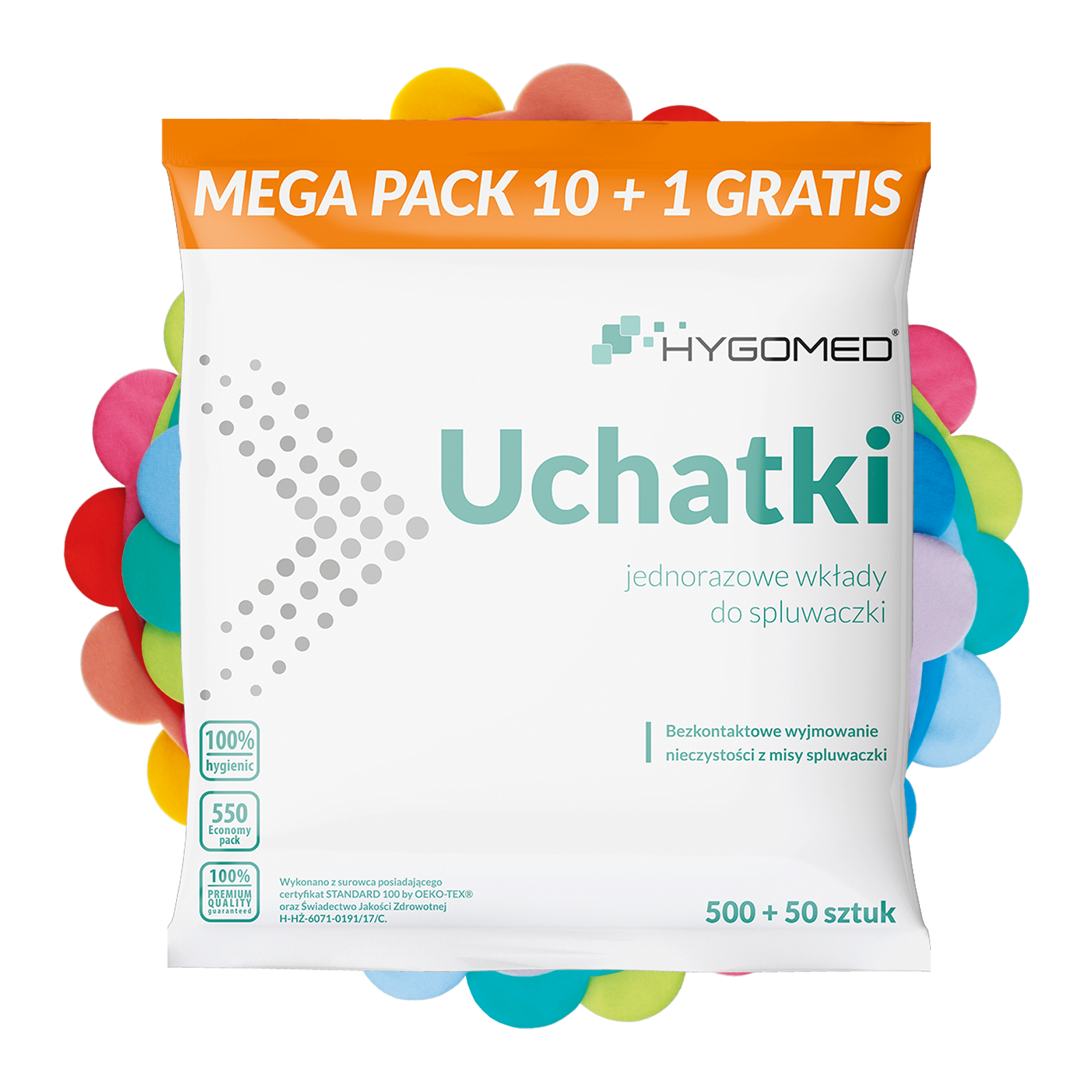 HYGOMED wkłady do spluwaczki UCHATKI 10+1 GRATIS
