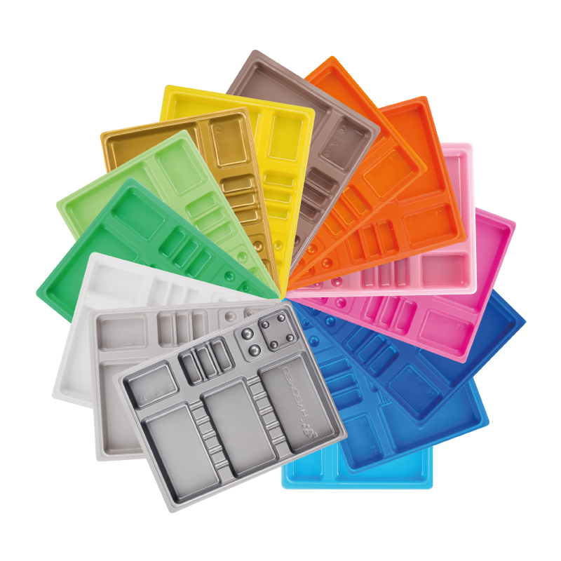 HYGOMED tacki stomatologiczne kolorowe 100 szt.